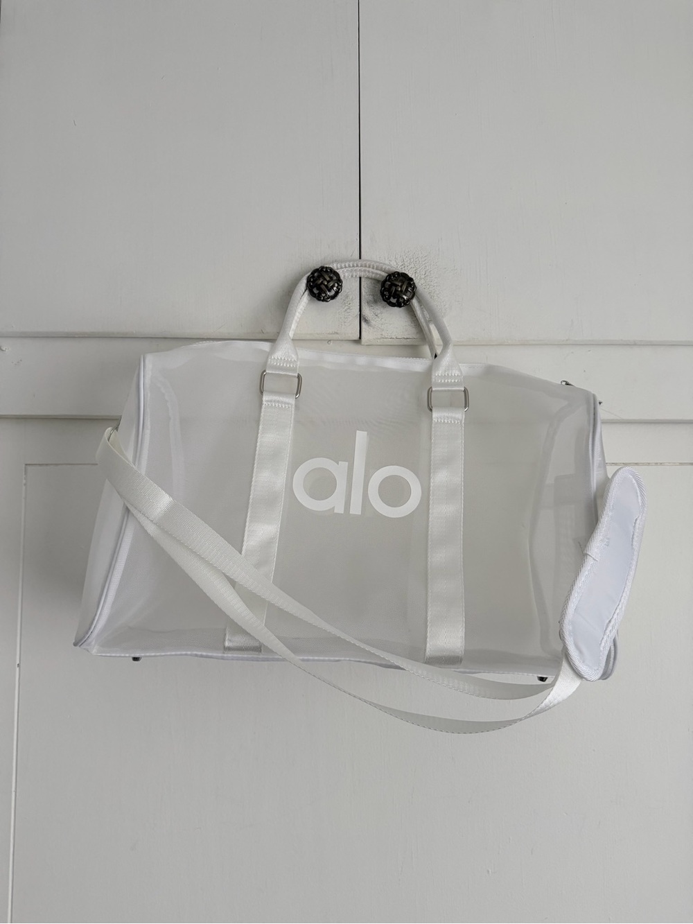Alo Yoga Mesh Duffle Bag with Strap